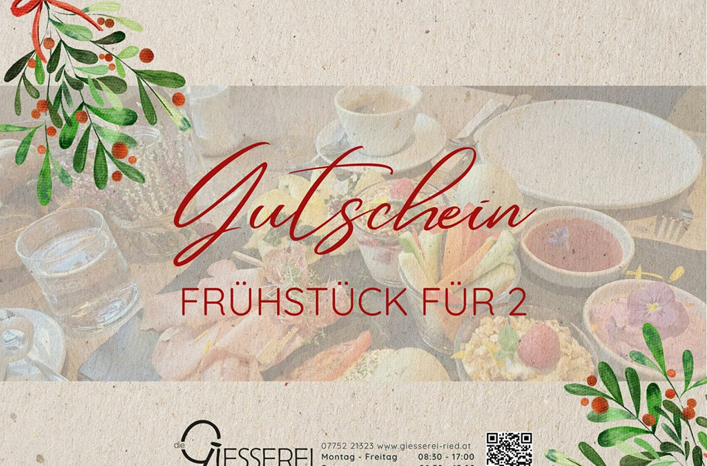 Frühstücks-Gutschein für zwei als Geschenk