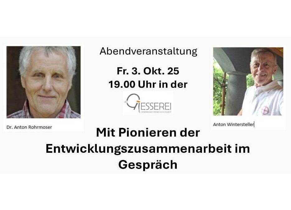Mit Pionieren der Entwicklungszusammenarbeit im Gespräch
